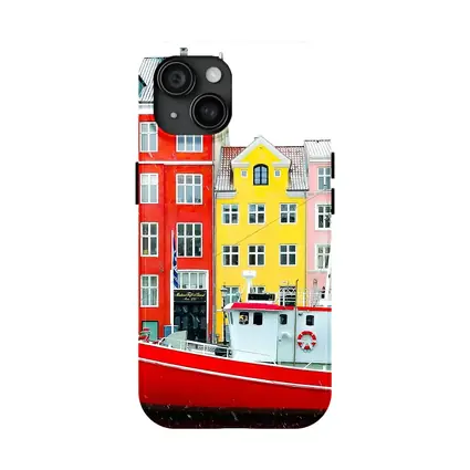 Nyhavn Copenhagen Colorful Canal Houses Red Boat