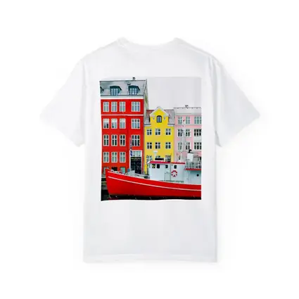 Nyhavn Copenhagen Colorful Canal Houses Red Boat