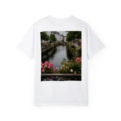 Aarhus Canal Bridge Flowers Denmark City