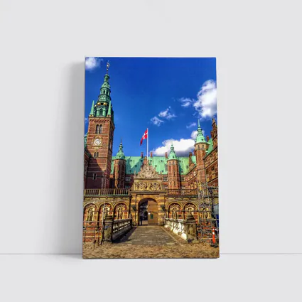 Frederiksborg Castle Copenhagen Denmark Blue Sky