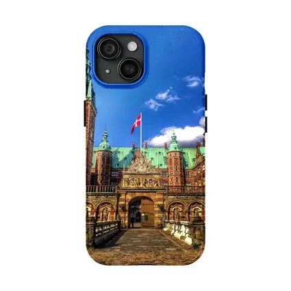 Frederiksborg Castle Copenhagen Denmark Blue Sky