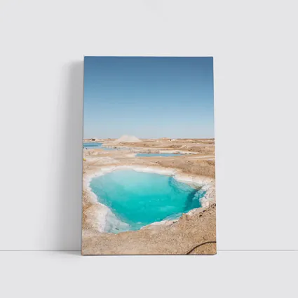 Turquoise Pool Arid Desert Dry Landscape