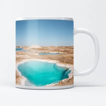 Turquoise Pool Arid Desert Dry Landscape
