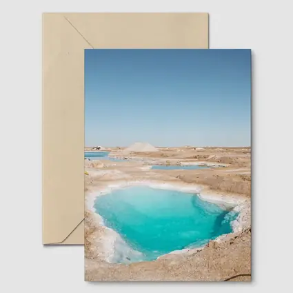 Turquoise Pool Arid Desert Dry Landscape