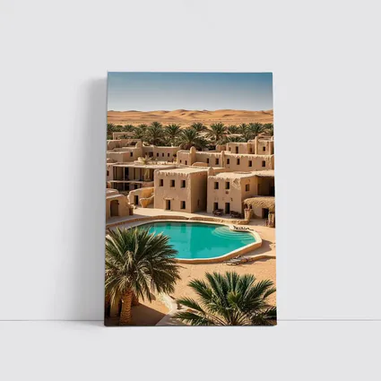 Desert Oasis Adobe Village Pool Scene