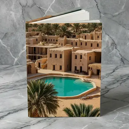 Desert Oasis Adobe Village Pool Scene