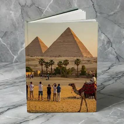 Pyramids of Giza Camels Desert Egypt