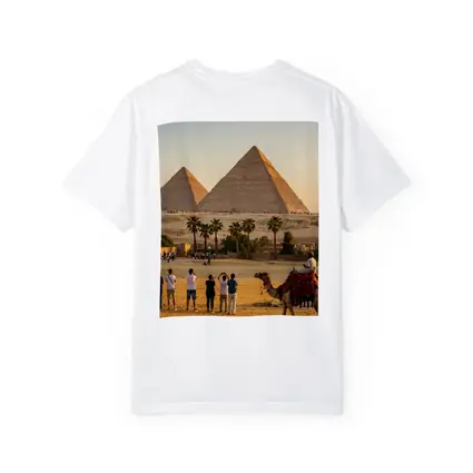 Pyramids of Giza Camels Desert Egypt