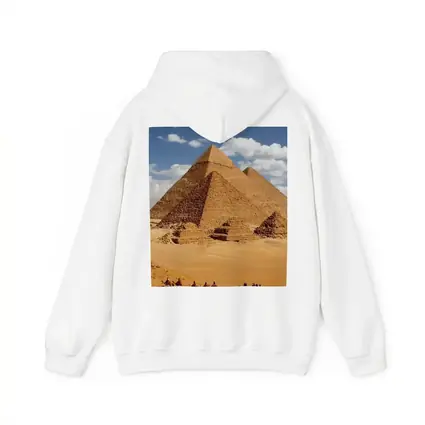 Giza Pyramids Camel Caravan Desert Egypt