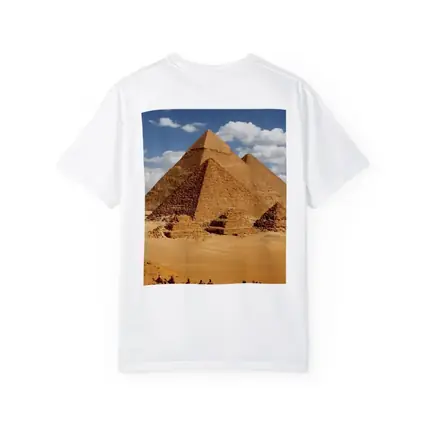 Giza Pyramids Camel Caravan Desert Egypt
