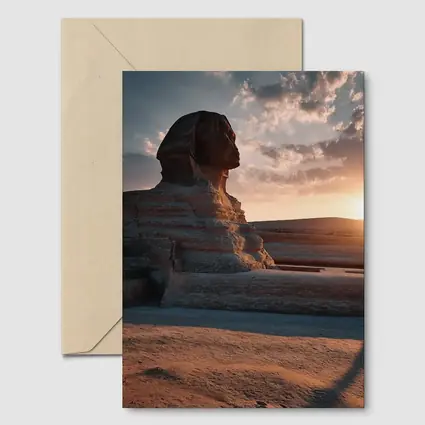Great Sphinx of Giza at Sunset