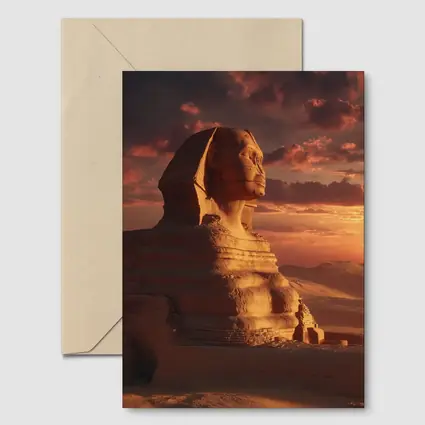 Great Sphinx of Giza Desert Sunset