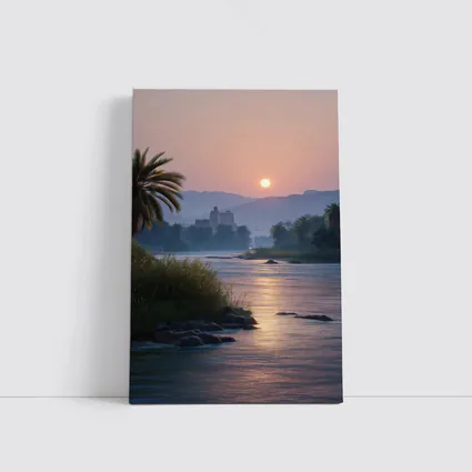 Nile River Sunset Egypt Ancient Temple