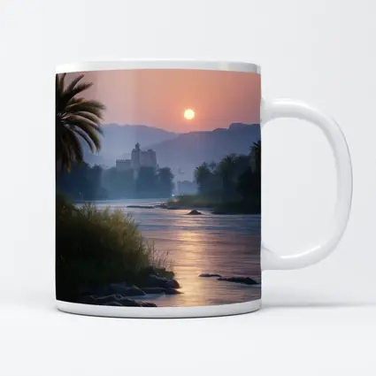 Nile River Sunset Egypt Ancient Temple