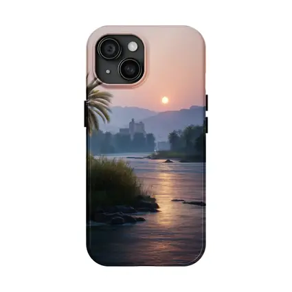 Nile River Sunset Egypt Ancient Temple