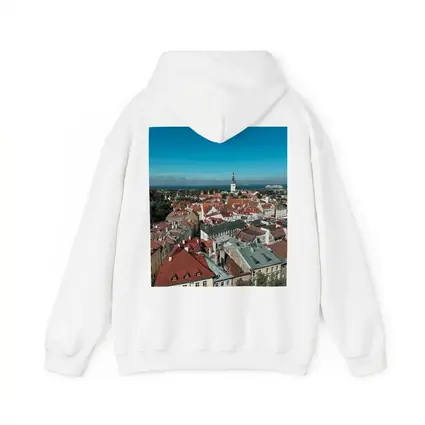 Tallinn Old Town Aerial View Baltic Sea