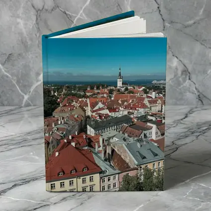 Tallinn Old Town Aerial View Baltic Sea