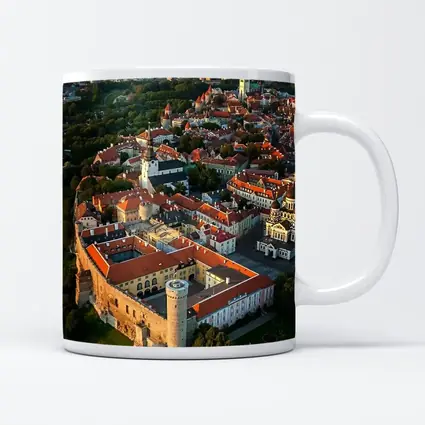 Tallinn Old Town Aerial View Estonia