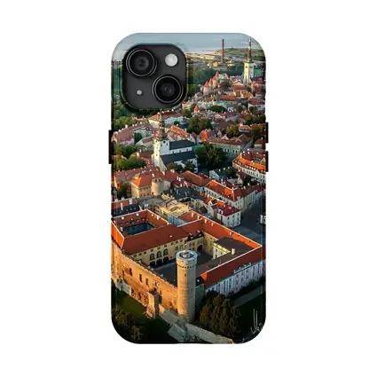 Tallinn Old Town Aerial View Estonia