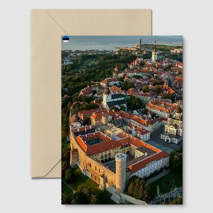 Tallinn Old Town Aerial View Estonia
