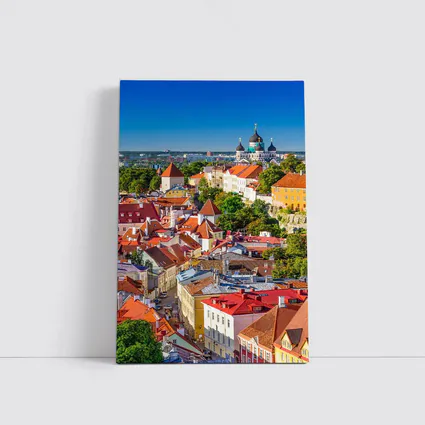 Tallinn Old Town Aerial View Estonia