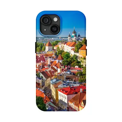 Tallinn Old Town Aerial View Estonia