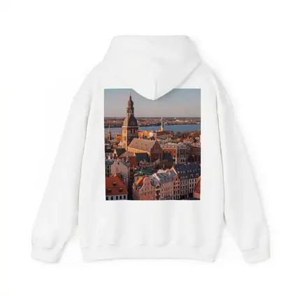 Riga Old Town Cathedral Aerial City View