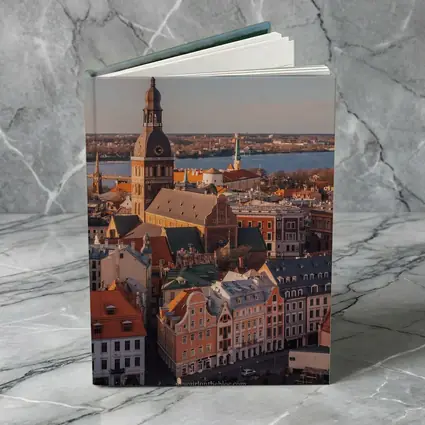 Riga Old Town Cathedral Aerial City View