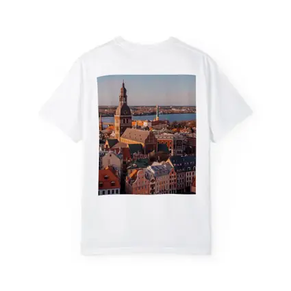 Riga Old Town Cathedral Aerial City View