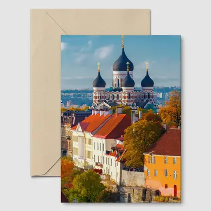 Tallinn Old Town Alexander Nevsky Cathedral Autumn