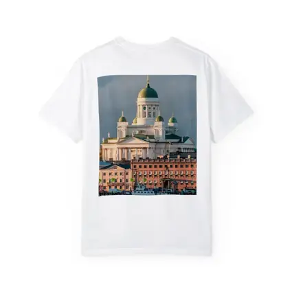 Helsinki Cathedral Green Domes Harbor View