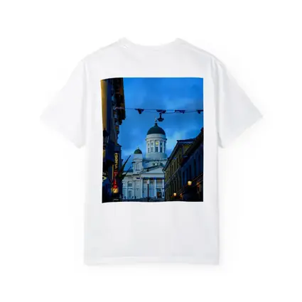 Helsinki Cathedral Green Dome Blue Dusk