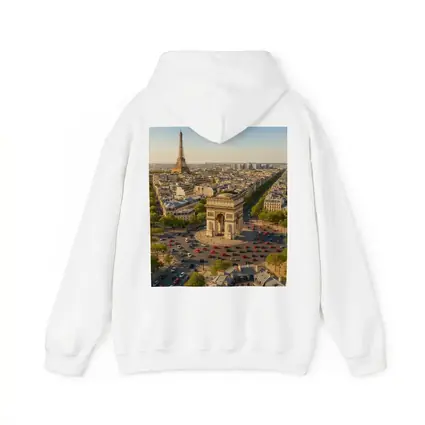 Arc de Triomphe Paris Aerial City View