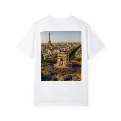 Arc de Triomphe Paris Aerial City View