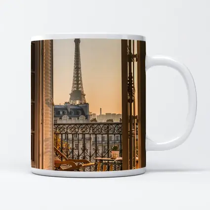 Eiffel Tower View From Paris Balcony