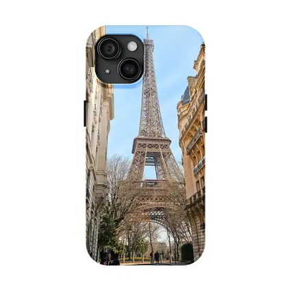 Eiffel Tower Paris Street View Blue Sky