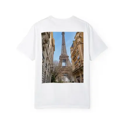 Eiffel Tower Paris Street View Blue Sky
