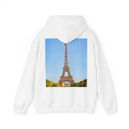 Eiffel Tower Paris Blue Sky Green Gardens