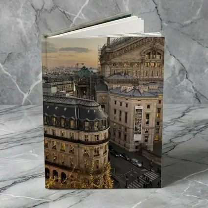 Paris Opera House Rooftop View At Sunset