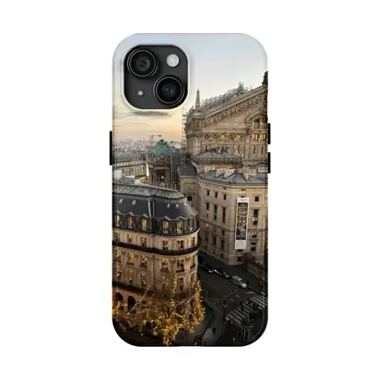 Paris Opera House Rooftop View At Sunset