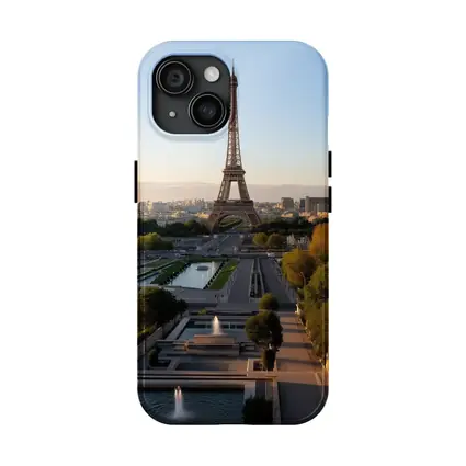 Eiffel Tower Paris City Skyline Golden Hour