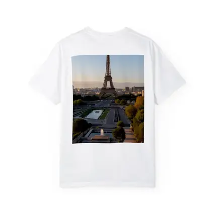 Eiffel Tower Paris City Skyline Golden Hour