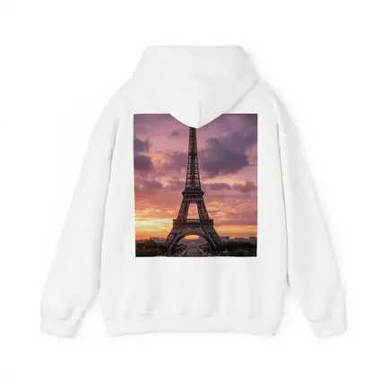 Eiffel Tower Paris Sunset Purple Sky