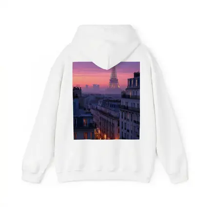 Eiffel Tower Paris Purple Sunset Cityscape