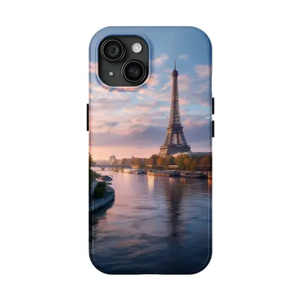 Eiffel Tower Paris Seine River Sunset
