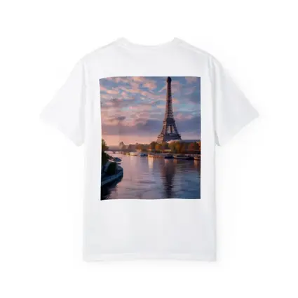 Eiffel Tower Paris Seine River Sunset