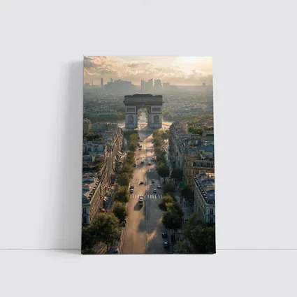Arc de Triomphe Paris Aerial City View