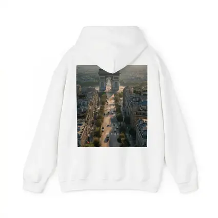 Arc de Triomphe Paris Aerial City View