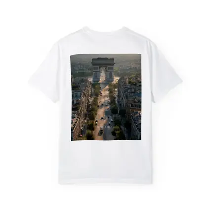Arc de Triomphe Paris Aerial City View