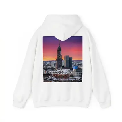 Hamburg Michel Church Tower Sunset Skyline